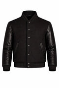 All Black Varsity Jacket – Custom Letterman Streetwear Jacket for Men & Women