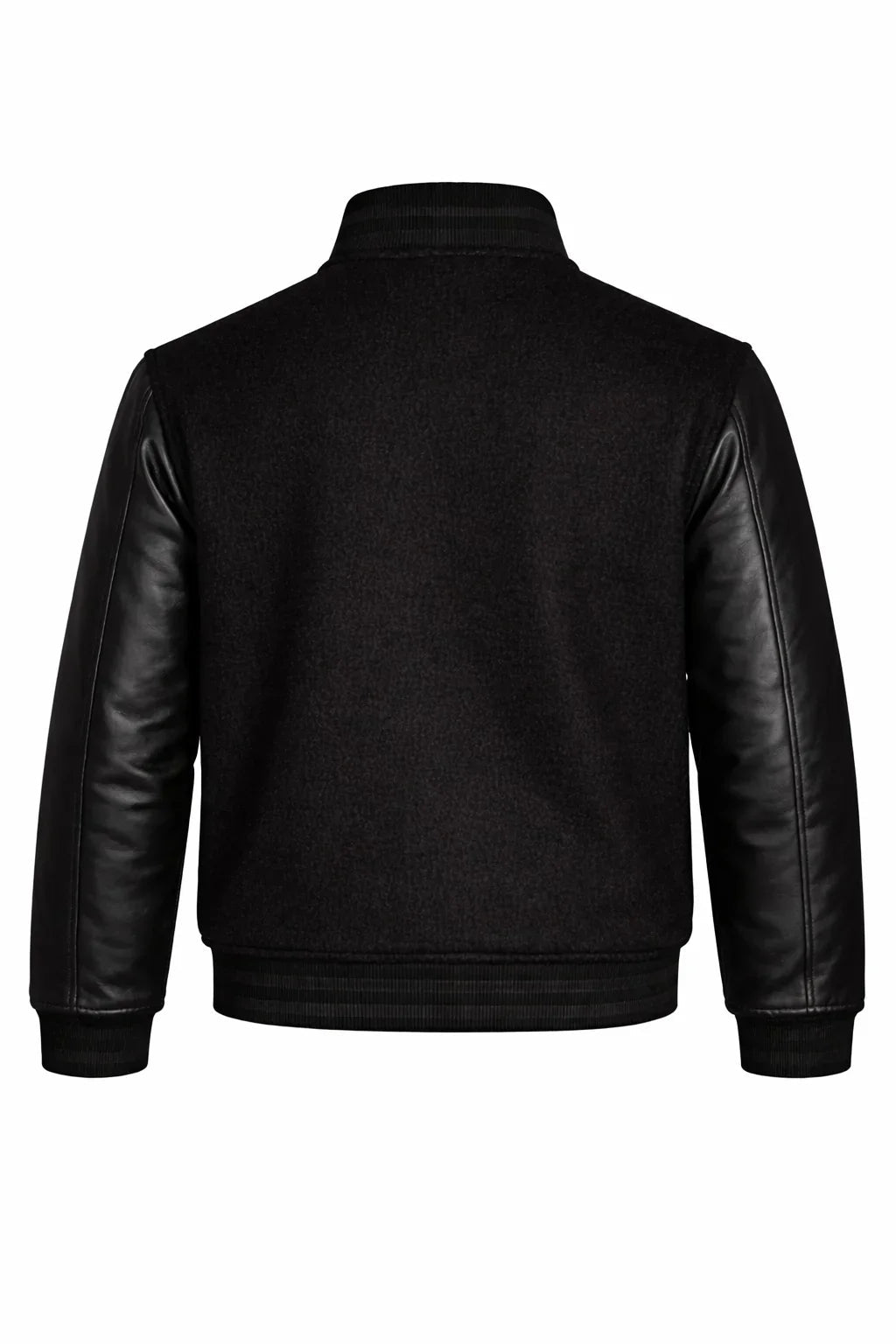 All Black Varsity Jacket – Custom Letterman Streetwear Jacket for Men & Women