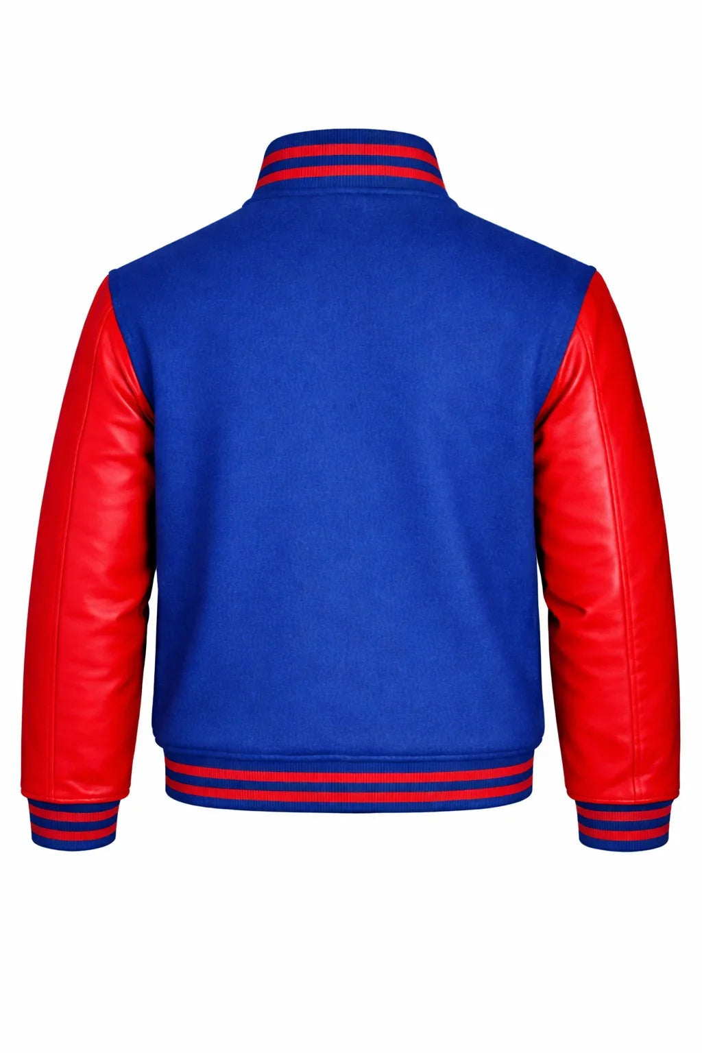 Royal Blue Body Red Sleeve Varsity Jacket – Custom Letterman Streetwear Jacket for Men & Women
