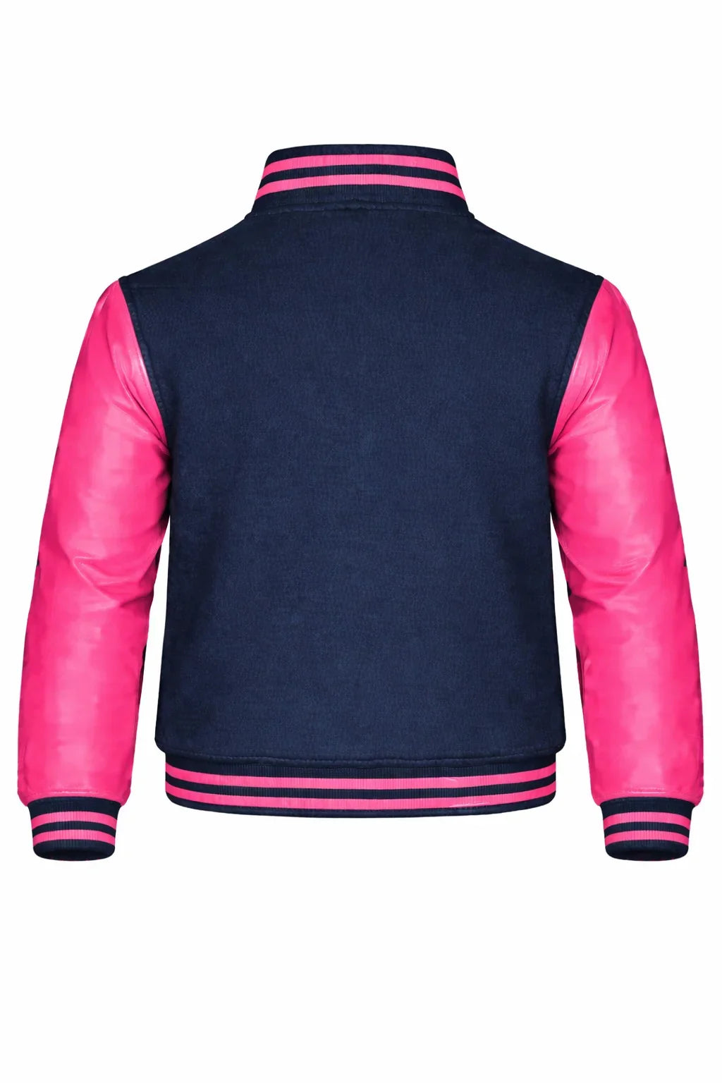 Navy Body Pink Sleeve Varsity Jacket – Custom Letterman Jacket Streetwear for Men & Women