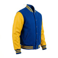 Blue Body Yellow Sleeve Varsity Jacket – Custom Letterman Jacket Streetwear for Men & Women by DesignMyVarsity