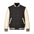 Gray Body Cream Sleeve Varsity Jacket – Custom Letterman Jacket Streetwear for Men & Women by DesignMyVarsity