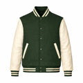 Green Body Cream Sleeve Varsity Jacket – Custom Letterman Jacket Streetwear for Men & Women by DesignMyVarsity