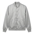 Silver Satin Varsity Jacket – Custom Letterman Jacket Streetwear for Men & Women by DesignMyVarsity