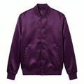 Purple Satin Varsity Jacket – Custom Letterman Jacket Streetwear for Men & Women by DesignMyVarsity