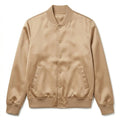 Skin Tone Satin Varsity Jacket – Nude Letterman Jacket Streetwear for Men & Women by DesignMyVarsity