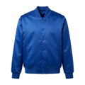 Royal Blue Satin Varsity Jacket – Custom Letterman Jacket Streetwear for Men & Women by DesignMyVarsity