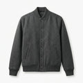 Dark Gray Wool Varsity Jacket by DesignMyVarsity