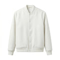 White Wool Varsity Jacket by DesignMyVarsity
