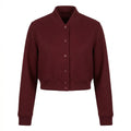 Maroon Wool Cropped Varsity Jacket by DesignMyVarsity