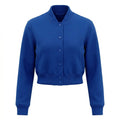 Royal Blue Wool Cropped Varsity Jacket by DesignMyVarsity