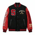 Black & Red Urban Elite Varsity Jacket by Design My Varsity – Brooklyn Streetwear Oversized Jacket by DesignMyVarsity
