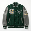 Dark Green NYC Varsity Jacket by Design My Varsity – East Coast League Urban Division Streetwear Jacket by DesignMyVarsi