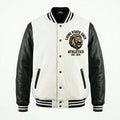 Black & White Lions Varsity Jacket by Design My Varsity – Classic University Streetwear Jacket by DesignMyVarsity