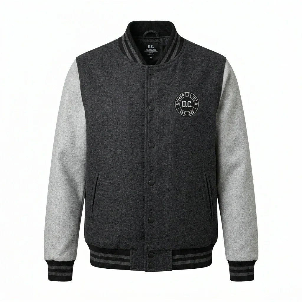 University Club Varsity Jacket – UC Est. 1968 Classic College Jacket by Design My Varsity by DesignMyVarsity