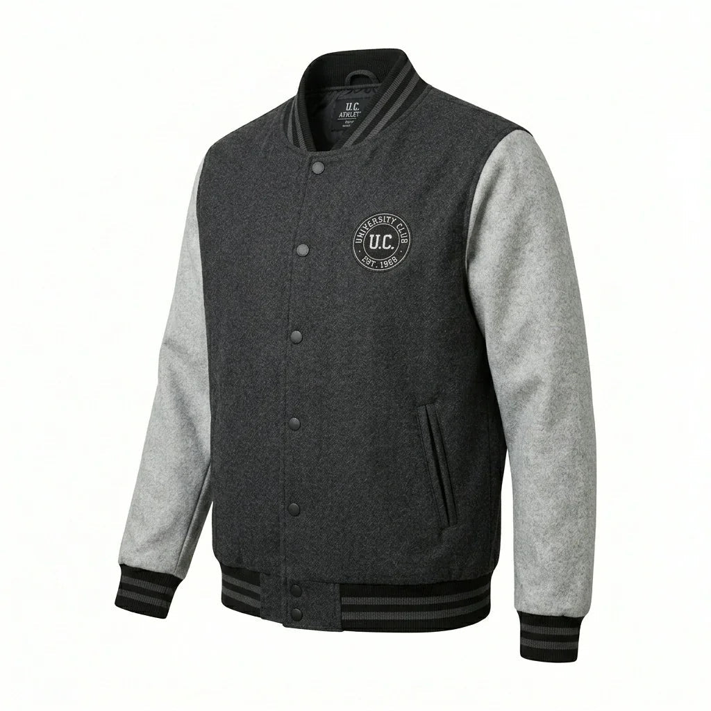 University Club Varsity Jacket – UC Est. 1968 Classic College Jacket by Design My Varsity by DesignMyVarsity
