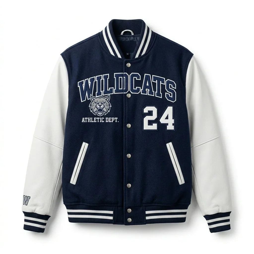 Wildcats 24 Varsity Jacket – Athletic Dept College Jacket by Design My Varsity by DesignMyVarsity