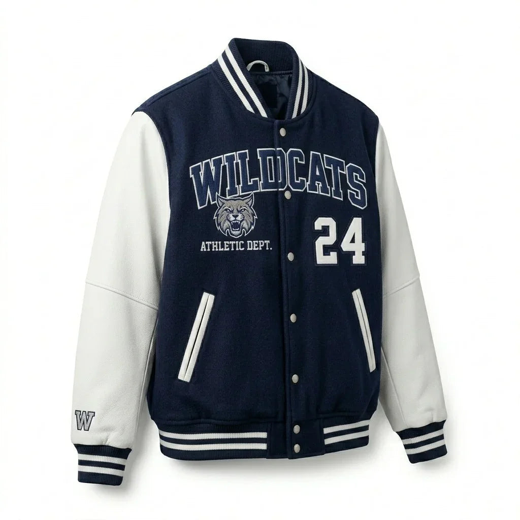 Wildcats 24 Varsity Jacket – Athletic Dept College Jacket by Design My Varsity by DesignMyVarsity