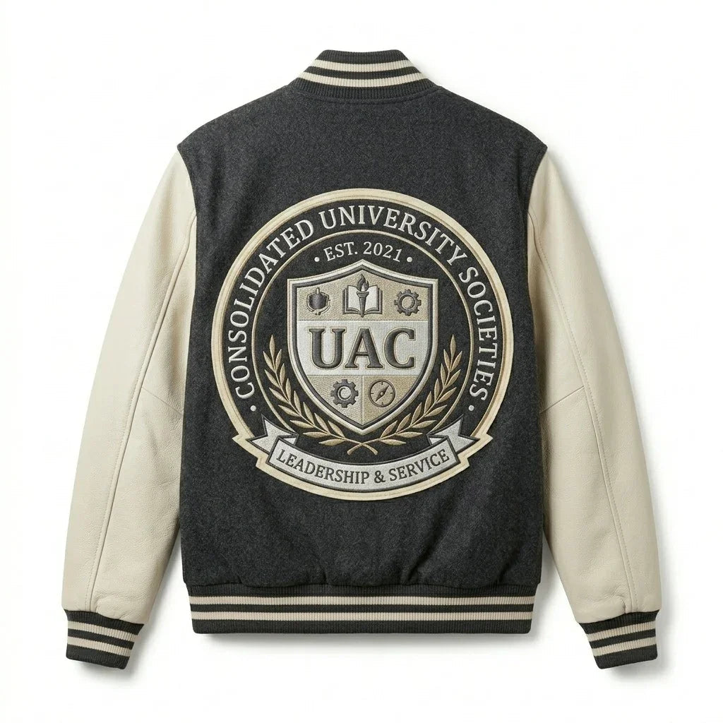 UAC University Societies Varsity Jacket – Leadership & Service College Jacket by Design My Varsity by DesignMyVarsity