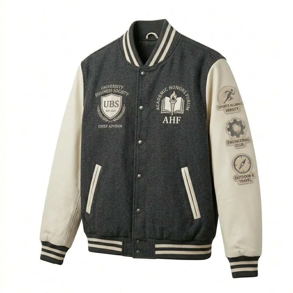 UAC University Societies Varsity Jacket – Leadership & Service College Jacket by Design My Varsity by DesignMyVarsity