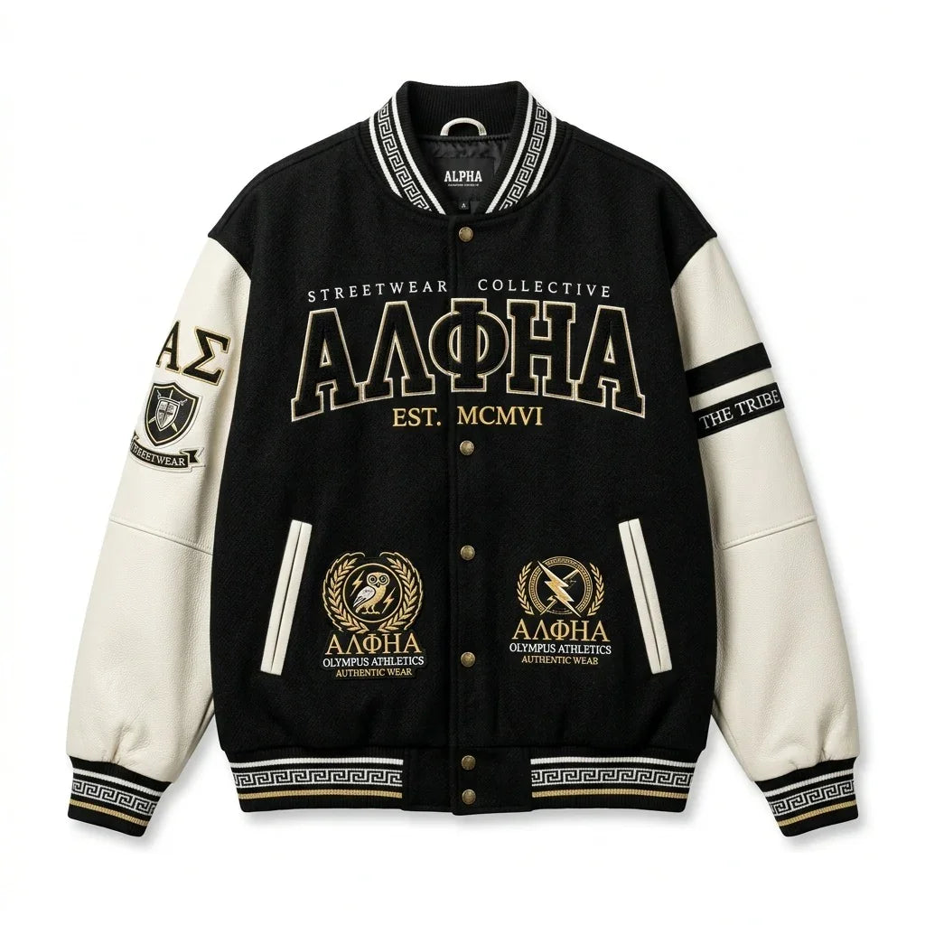 Alpha Streetwear Varsity Jacket – Olympus Athletics Edition by DesignMyVarsity