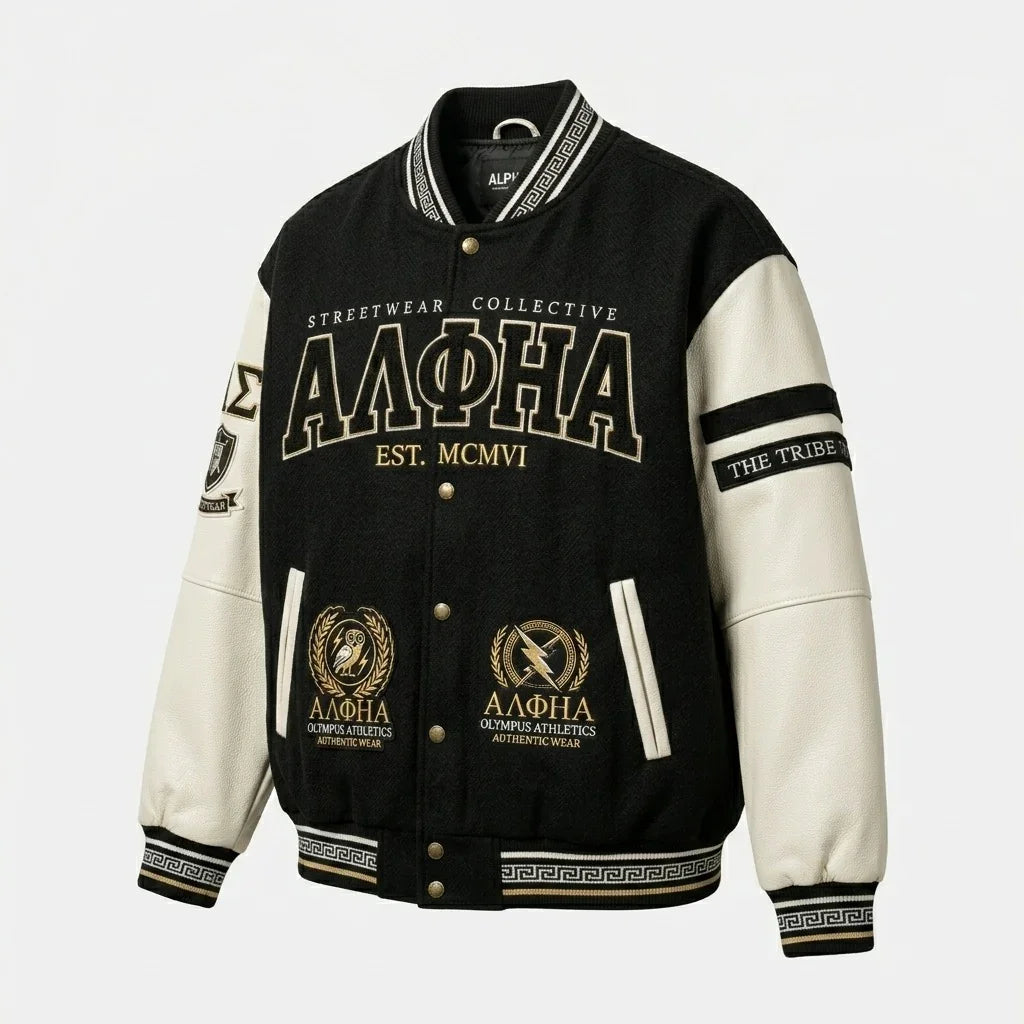 Alpha Streetwear Varsity Jacket – Olympus Athletics Edition by DesignMyVarsity