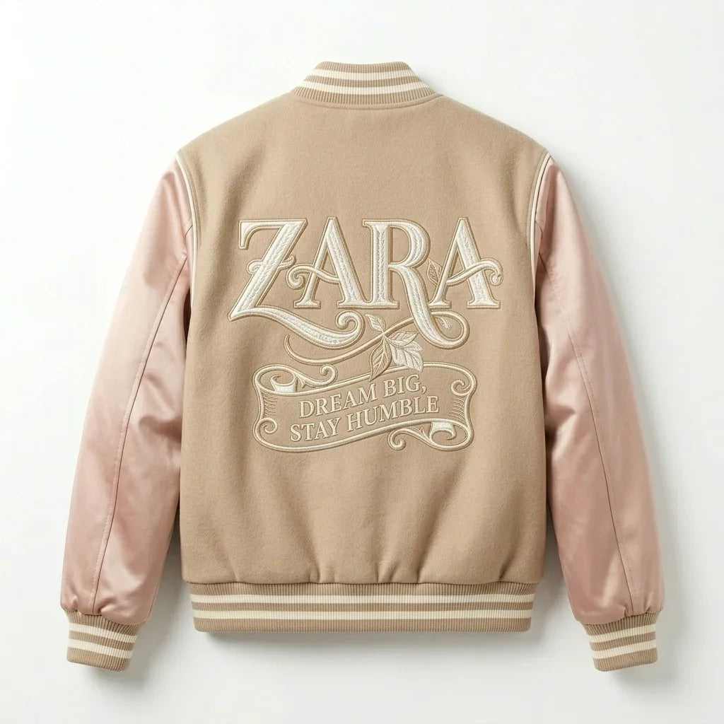Zara Personalized Varsity Jacket – Dream Big Edition by DesignMyVarsity