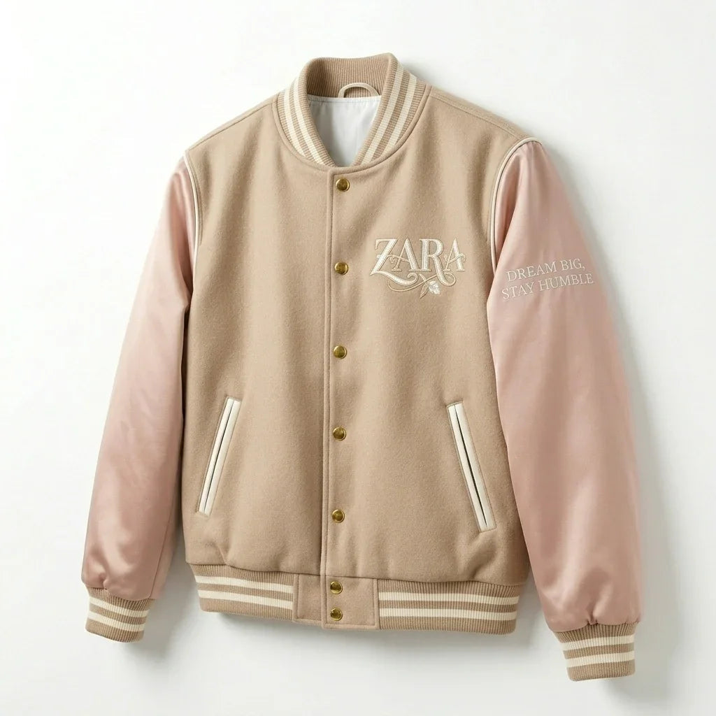 Zara Personalized Varsity Jacket – Dream Big Edition by DesignMyVarsity