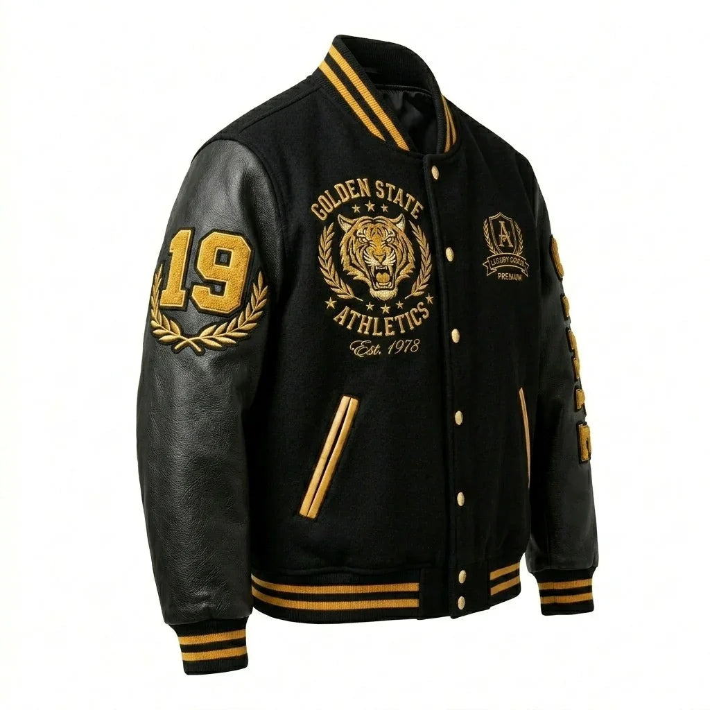 Golden State Athletics Varsity Jacket – Tiger Edition by DesignMyVarsity