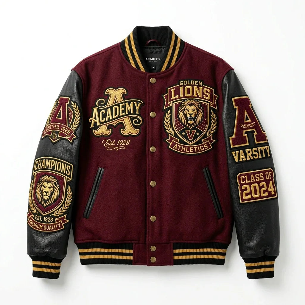 Golden Lions Academy Varsity Jacket – Championship Edition by DesignMyVarsity