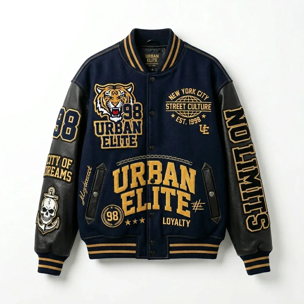 Night Crawlers Varsity Jacket Urban Streetwear Jacket by DesignMyVarsity