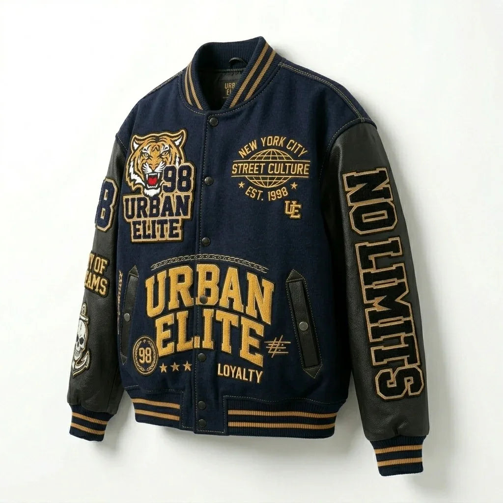Night Crawlers Varsity Jacket Urban Streetwear Jacket by DesignMyVarsity