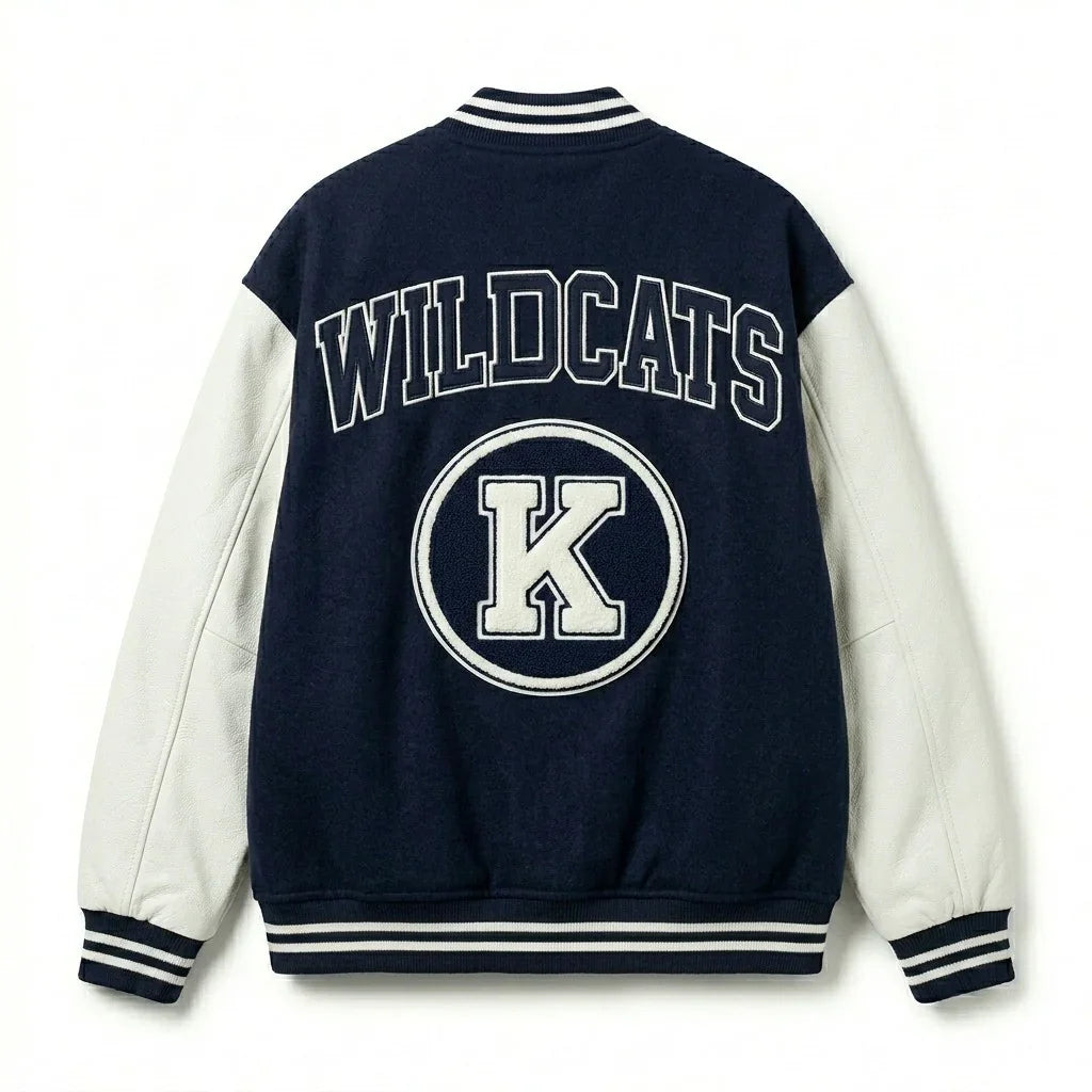Oversized Men’s Varsity Jacket – Wildcats Monogram Edition by DesignMyVarsity