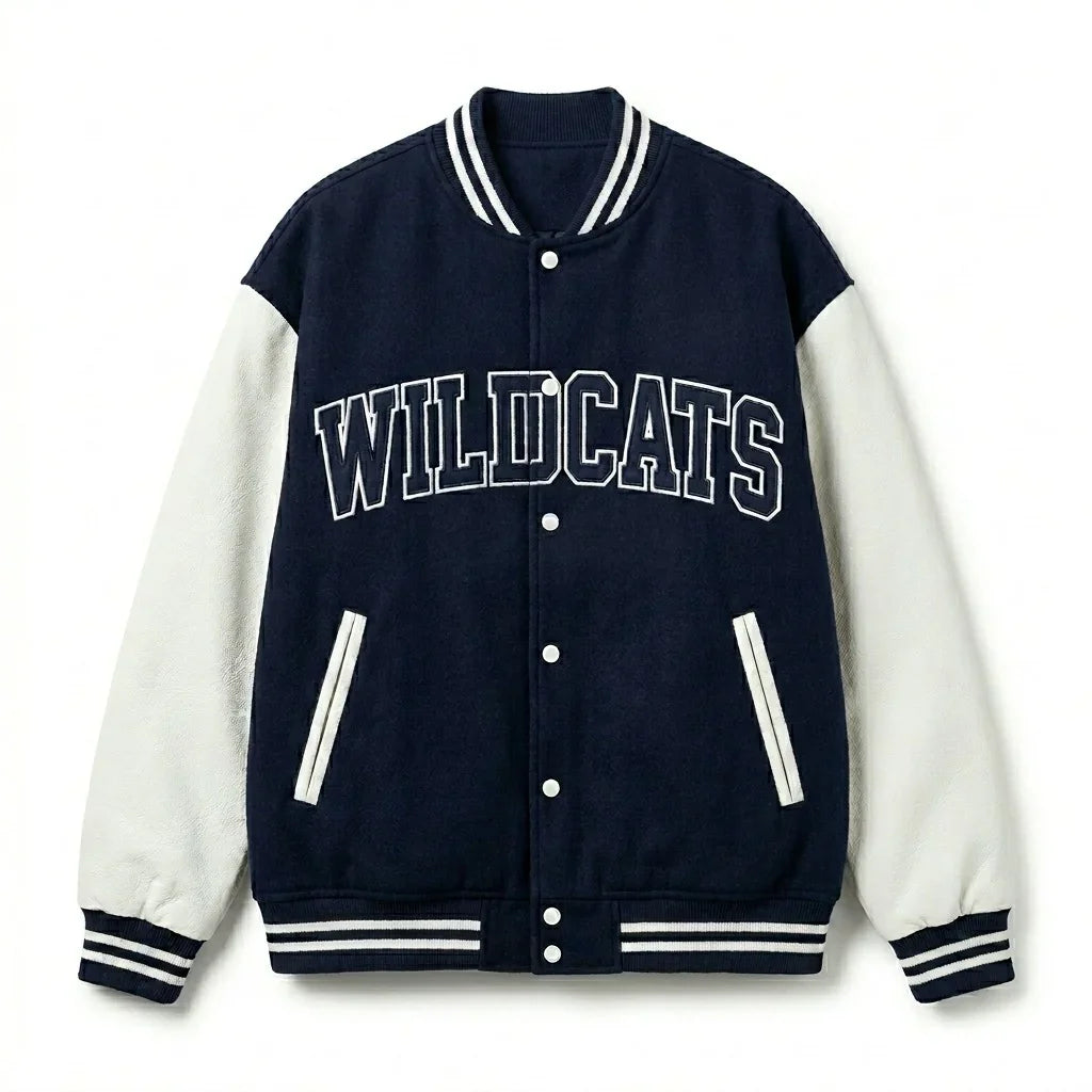 Oversized Men’s Varsity Jacket – Wildcats Monogram Edition by DesignMyVarsity