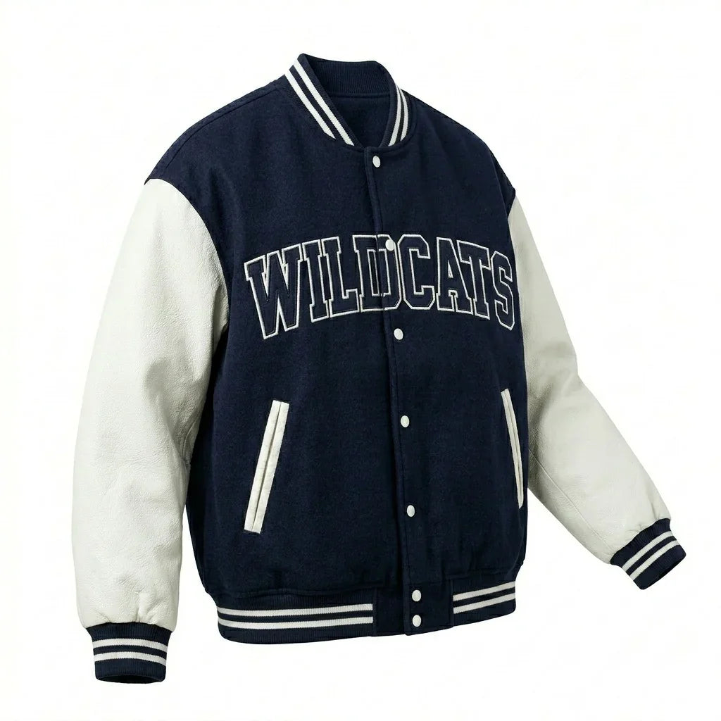 Oversized Men’s Varsity Jacket – Wildcats Monogram Edition by DesignMyVarsity