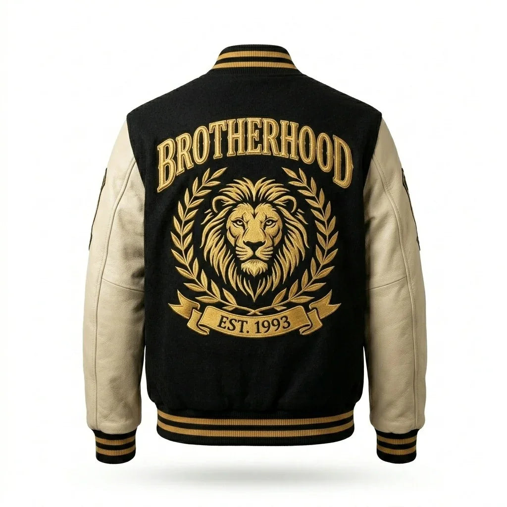Brotherhood Varsity Jacket by Design My Varsity – Greek Life Fraternity Streetwear Jacket by DesignMyVarsity