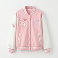 Sisterhood Varsity Jacket by Design My Varsity – Pink Aesthetic Jacket by DesignMyVarsity