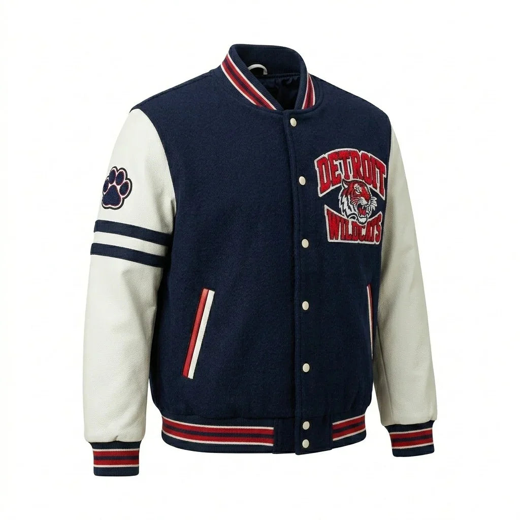 Detroit Wildcats Varsity Jacket by Design My Varsity – Athletic Streetwear College Jacket by DesignMyVarsity