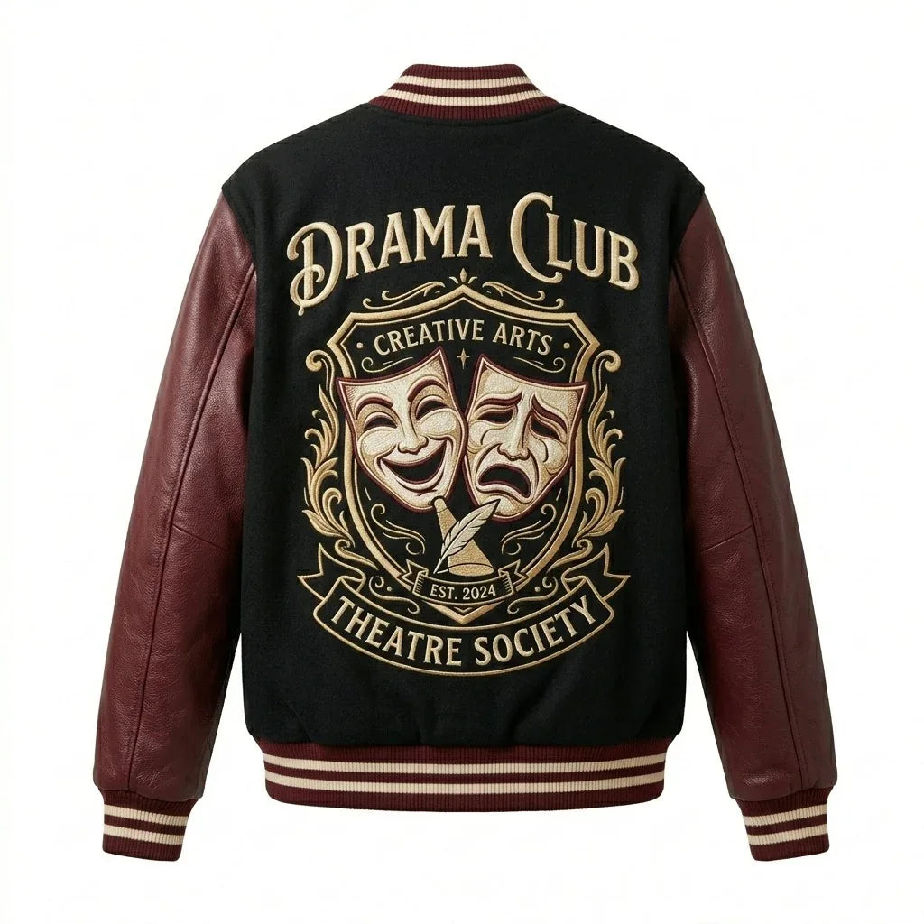 Drama Club Varsity Jacket by Design My Varsity – Theatre Society Creative Arts Jacket by DesignMyVarsity