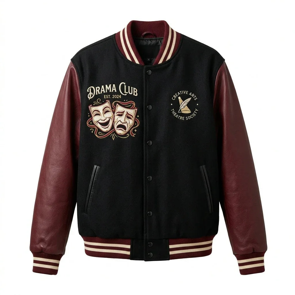 Drama Club Varsity Jacket by Design My Varsity – Theatre Society Creative Arts Jacket by DesignMyVarsity