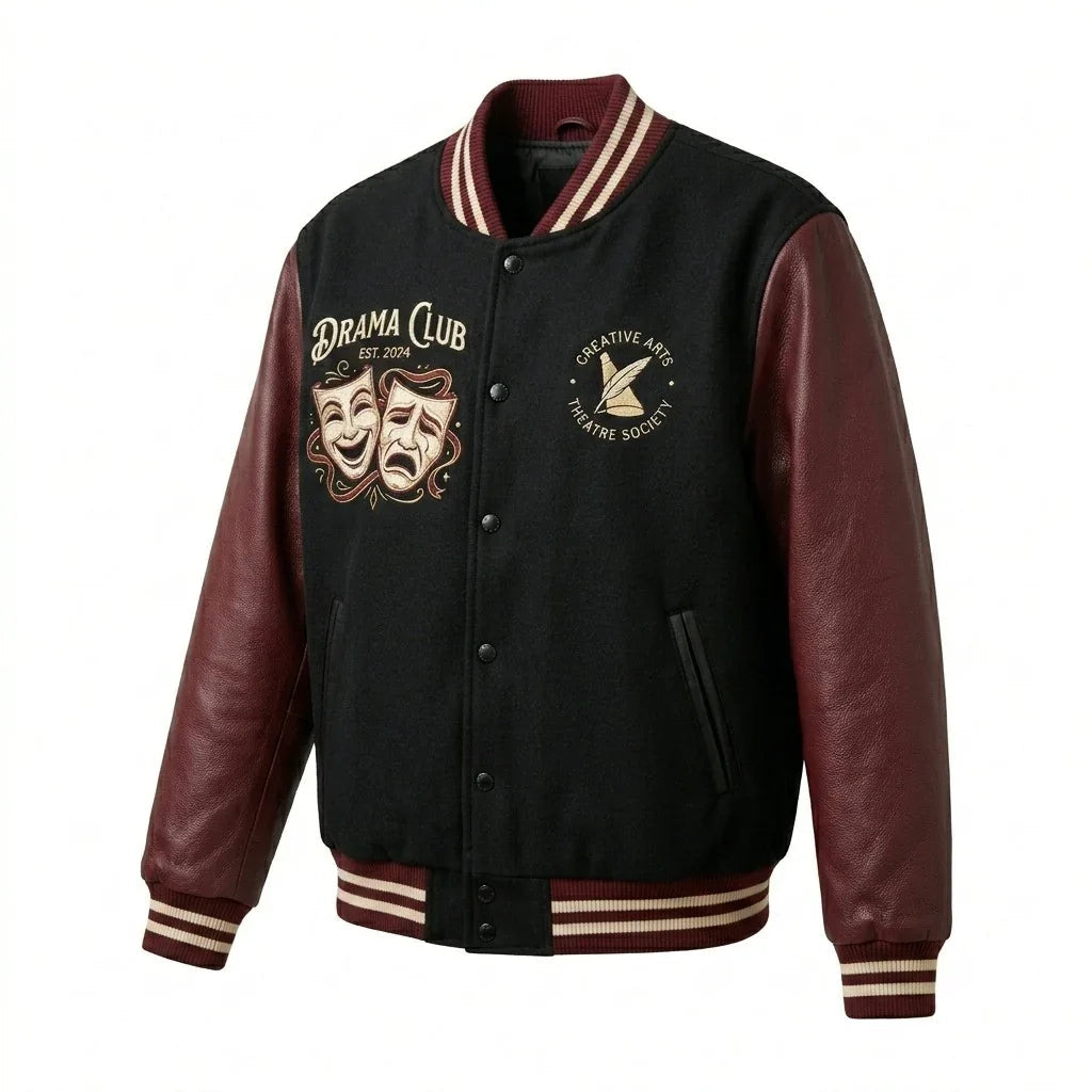 Drama Club Varsity Jacket by Design My Varsity – Theatre Society Creative Arts Jacket by DesignMyVarsity