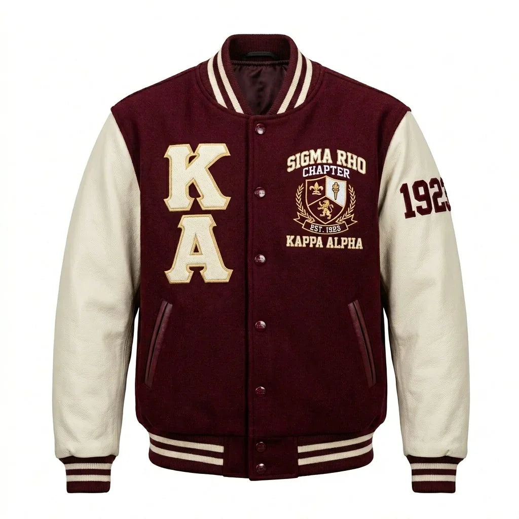 Kappa Alpha Varsity Jacket by Design My Varsity – KA Sigma Rho Chapter Greek Life Jacket by DesignMyVarsity