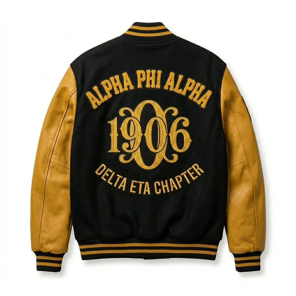 Alpha Phi Alpha Varsity Jacket – ΑΦΑ 1906 Delta Eta Chapter Jacket by Design My Varsity by DesignMyVarsity