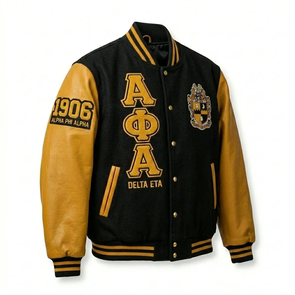 Alpha Phi Alpha Varsity Jacket – ΑΦΑ 1906 Delta Eta Chapter Jacket by Design My Varsity by DesignMyVarsity