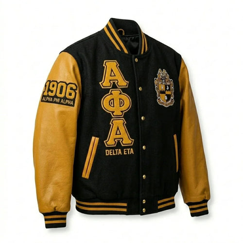 Alpha Phi Alpha Varsity Jacket – ΑΦΑ 1906 Delta Eta Chapter Jacket by Design My Varsity by DesignMyVarsity