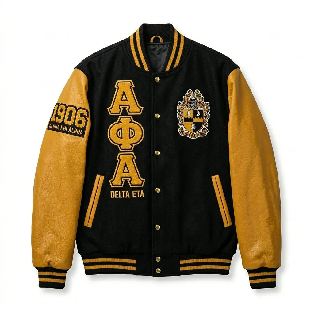 Alpha Phi Alpha Varsity Jacket – ΑΦΑ 1906 Delta Eta Chapter Jacket by Design My Varsity by DesignMyVarsity