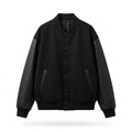Oversized All-Black Varsity Jacket – Core Edition by DesignMyVarsity