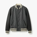 Oversized Varsity Jacket – Charcoal Classic Edition by DesignMyVarsity