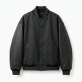 Oversized Varsity Jacket – Shadow Grey Minimal Edition by DesignMyVarsity