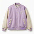 Oversized Varsity Jacket – Lilac Cream Academy Edition by DesignMyVarsity